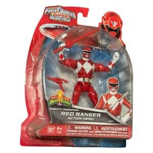Mighty Morphin Power Rangers Super Megaforce Red Ranger 5" Figure Bandai 2014